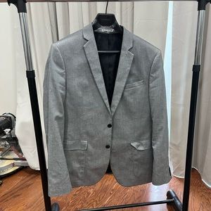 Express Men’s Suit Jacket in Gray/Silver